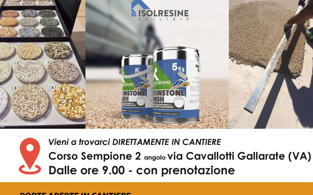 11 ottobre – CANTIERE APERTO per demo ISOLRESINE