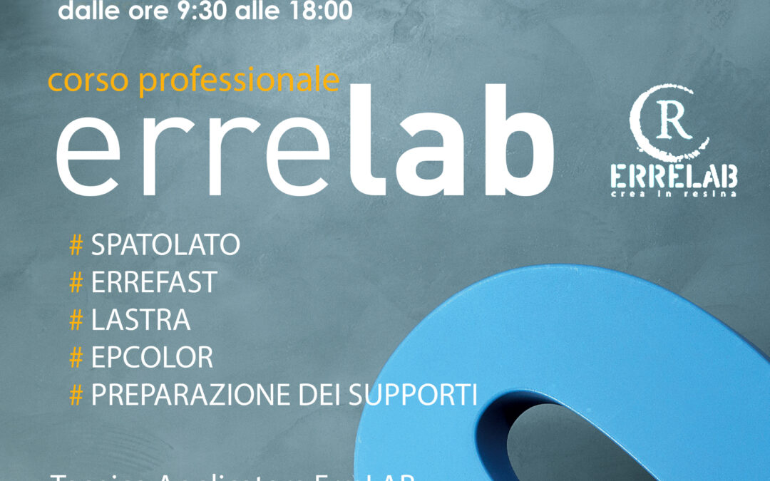 Corso di formazione posa resine Errelab – COMO