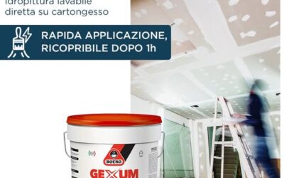 Gexum Boero: idropittura lavabile extra opaca per cartongesso | Delp Italia